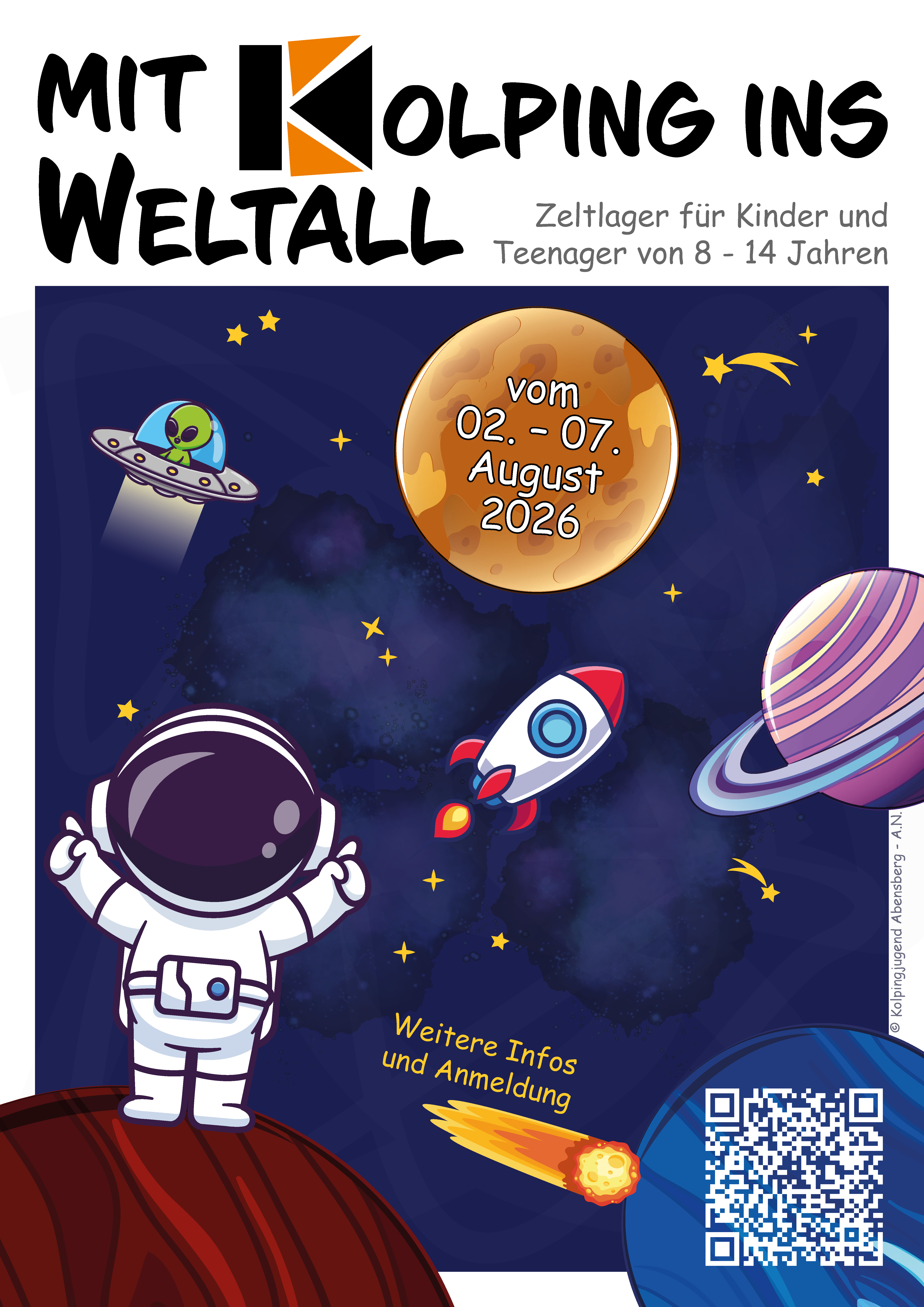 Zeltlager Mit Kolping ins Weltall 2026